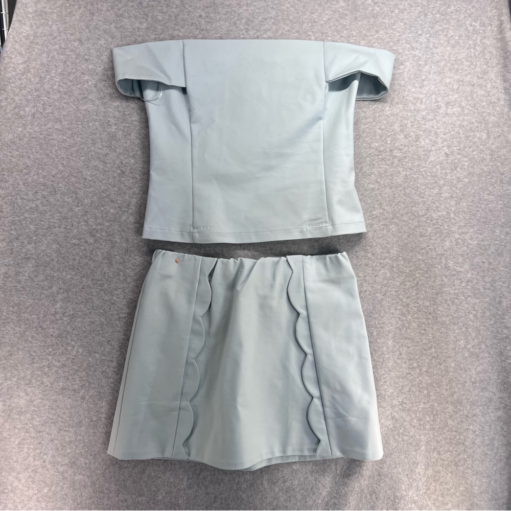 Alythea Light Blue Skirt Set